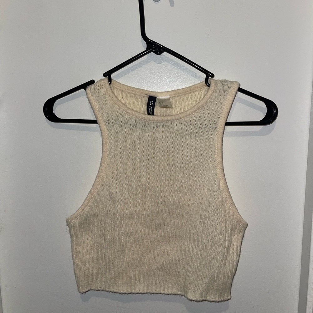 Divided (H&M) Crop Tank Top and Sweater